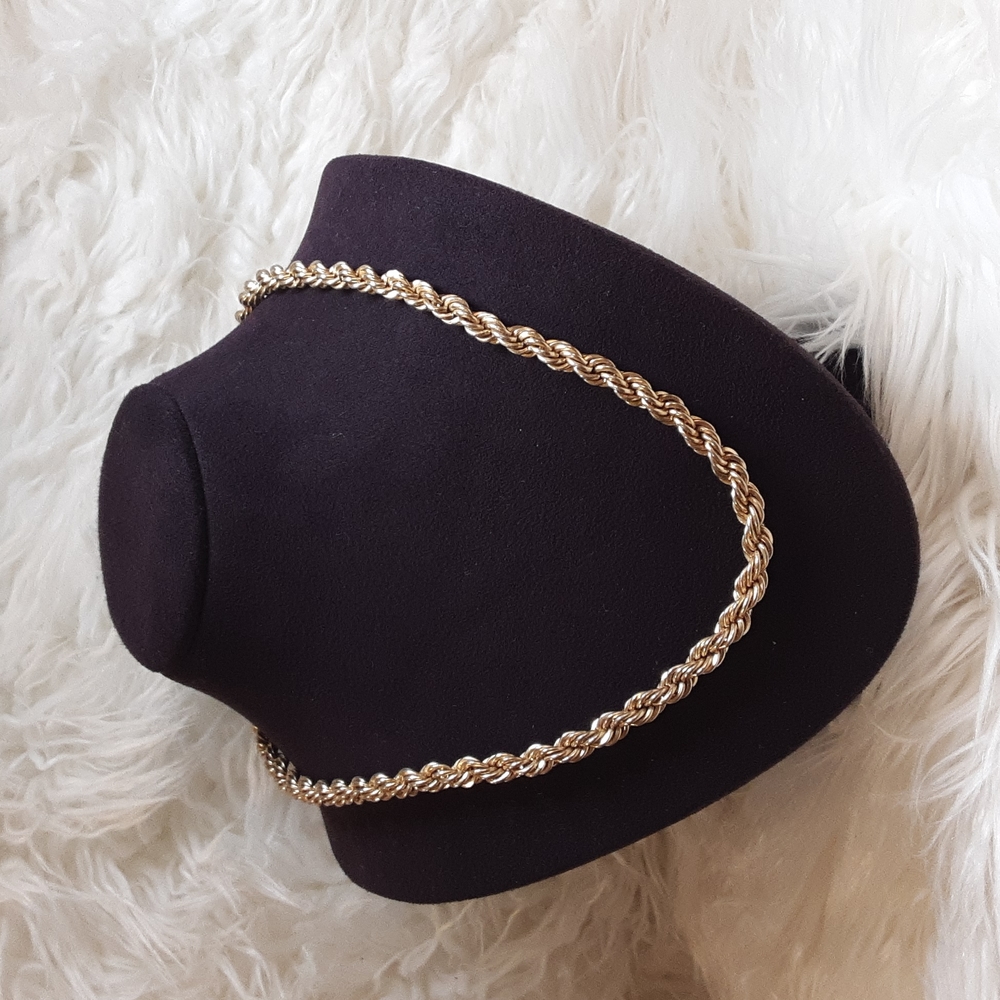 Two Gold Tone Necklaces